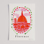 Florence Cathedral Print - Duomo, Santa Maria del Fiore Poster - Italian Landmark Collection by UK artist Holly Francesca