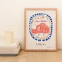 Parthenon Athens Poster - Ancient Greece Art Print - Acropolis Landmark Landmark Collection by UK artist Holly Francesca