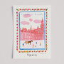 Seville Cathedral Poster - Spanish Art Print - Giralda Tower Landmark Collection by artist Holly Francesca