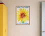 Illustrated Personalised Teacher Gift - Sunflower Blooming Brilliant Art Print by artist Holly Francesca.