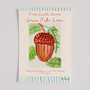 Illustrated Personalised Best Teacher Gift - Great Oaks Grow Art Print by artist Holly Francesca.