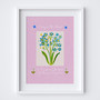 Illustrated A Teacher Like You Is Never Forgotten Art Print by artist Holly Francesca.