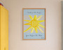 Illustrated Personalised Teacher Thank You Print - Blue Sunshine by artist Holly Francesca.