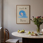 Catch the Wave Surfing Poster - Summer Editions Surf Art Print by UK artist & illustrator Holly Francesca