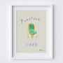 Parisian Cafe Chair Poster - French Summer Editions Art Print by UK artist & illustrator Holly Francesca