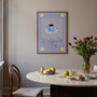 An Espresso a Day Poster - Coffee Summer Editions Art Print by UK artist & illustrator Holly Francesca