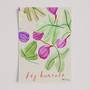 Fig Harvest Poster - Summer Editions Fruit Art Print by UK artist & illustrator Holly Francesca