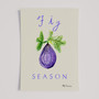 Fig Season Poster - Fresh Summer Editions Art Print by UK artist & illustrator Holly Francesca