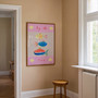 Fish by the Sea Poster - Colourful Summer Editions Art Print by UK artist & illustrator Holly Francesca