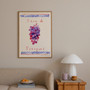 Grapes from the Vineyard Poster - Summer Editions Art Print by UK artist & illustrator Holly Francesca