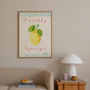 Freshly Squeezed Lemons Poster - Summer Editions Art Print by UK artist & illustrator Holly Francesca
