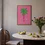 Palm & Sun Poster - Summer Editions Art Print by UK artist & illustrator Holly Francesca