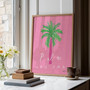Palm & Sun Poster - Summer Editions Art Print by UK artist & illustrator Holly Francesca