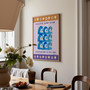 Pacific Surf Club Waves Poster - Summer Surf Art Print by UK artist & illustrator Holly Francesca