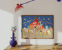 Magical circus at night kids art print in bold colours by Wakey Wakey. Created by UK Artist Holly Francesca.