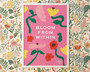Inspirational 'Bloom from within' kids art print in bright & bold colours by Wakey Wakey. Created by UK Artist Holly Francesca.