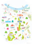 Map of Putney, Southfields, Earlsfield & Wandsworth Art Print (Various Sizes)