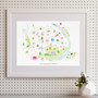 Map of St Margarets and East Twickenham Art Print