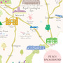 Illustrated hand drawn Map of Warwickshire art print by artist Holly Francesca.