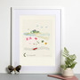 St Michael's Mount, Cornwall Scene Art Print created from an original painting framed