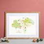 Personalised Map For Mum: Add Her Special Places