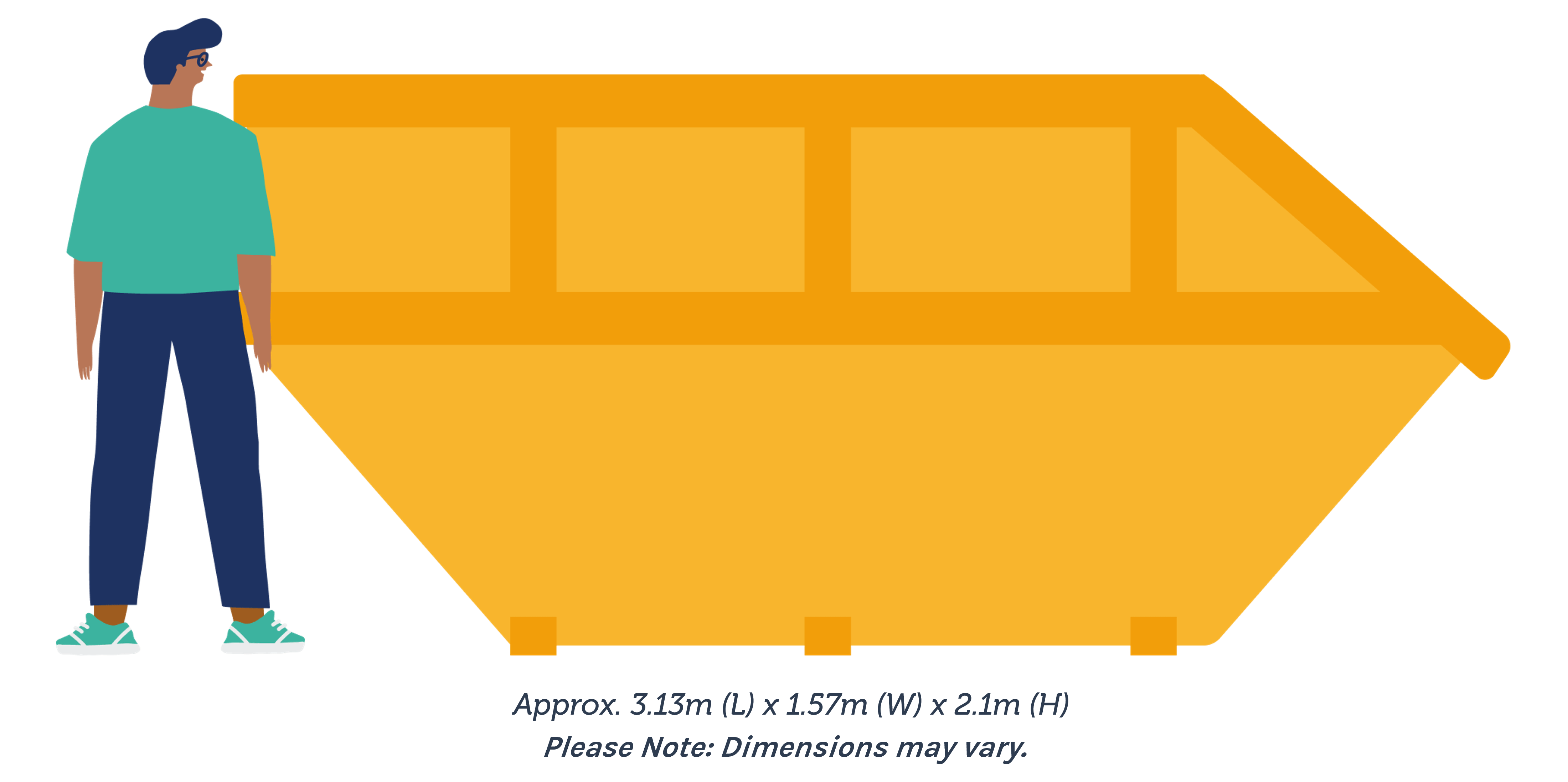 14 cubic yard skip