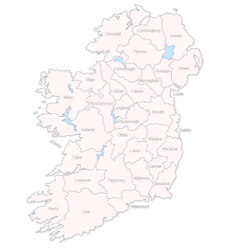 All Counties in Ireland