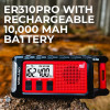 Midland ER310PRO Weather Radio lasts up to 210 hours between charges