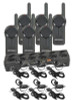 Motorola DLR1060 6 Pack of two way radios, HKLN4604 Headsets, and a 12 Station Multi-Unit Charger