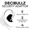 DECIBULLZ Molded Earplug with Security Adapter for Surveillance Microphones