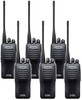 Kenwood TK-3400U16P 2 Watt 16 Channel UHF Two Way Radio Pack of 6