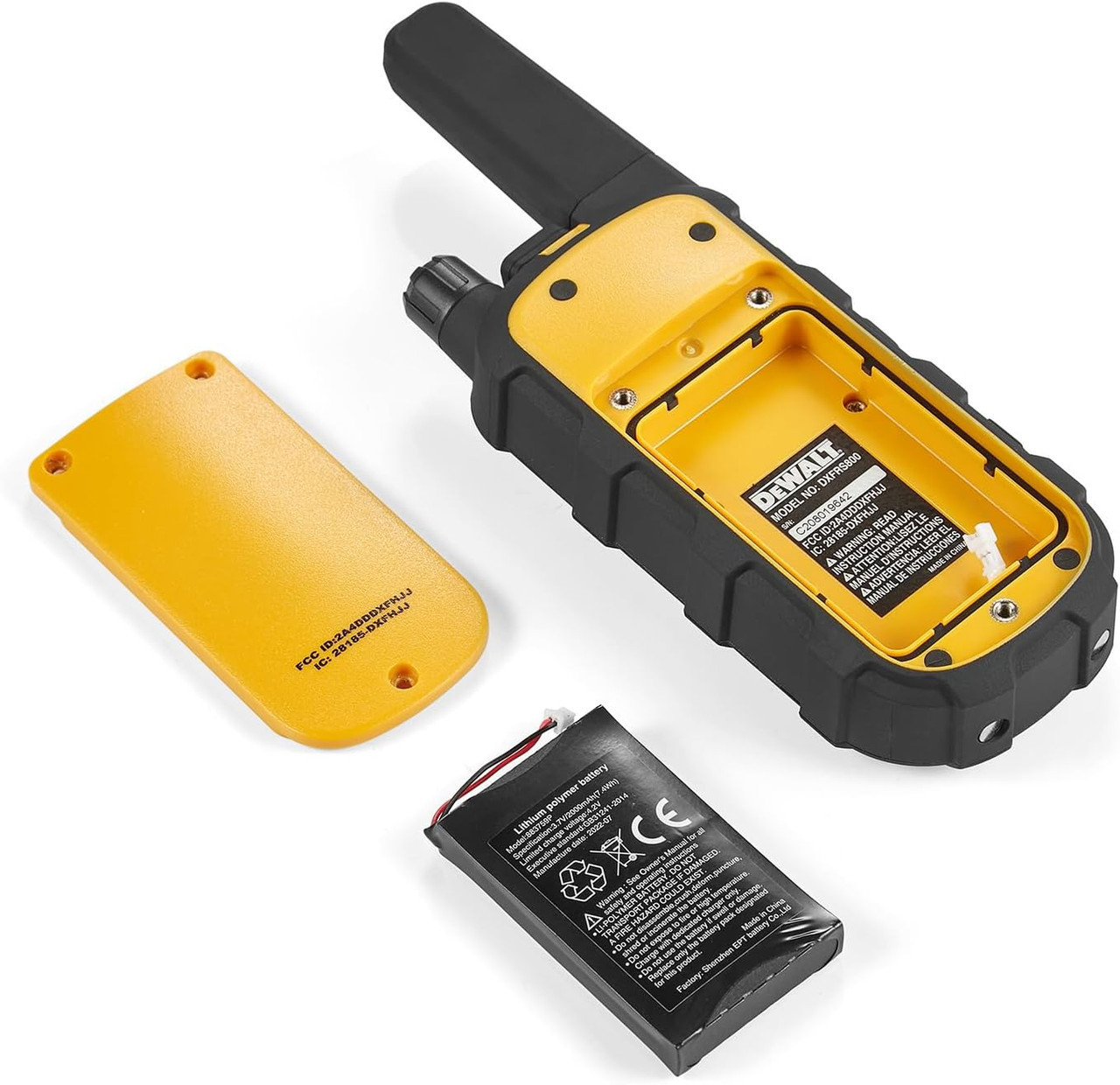 DeWALT DXFRS800 come with state of the art Lithium Polymer Batteries