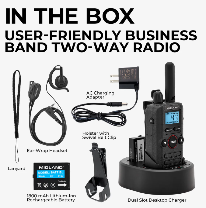 Midland BR180 box contents