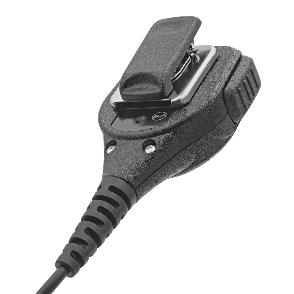 National 2 Way SM6-K Speaker Mic features a swivel belt clip.