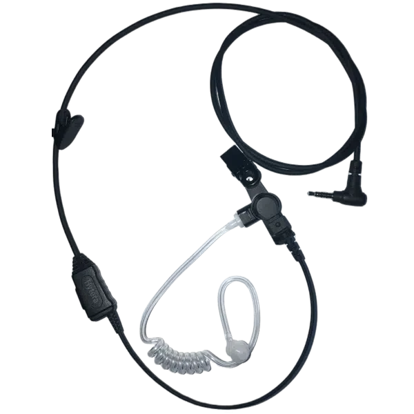 Hytera EAS07 Surveillance Earpiece with In-Line Push to Talk Mic