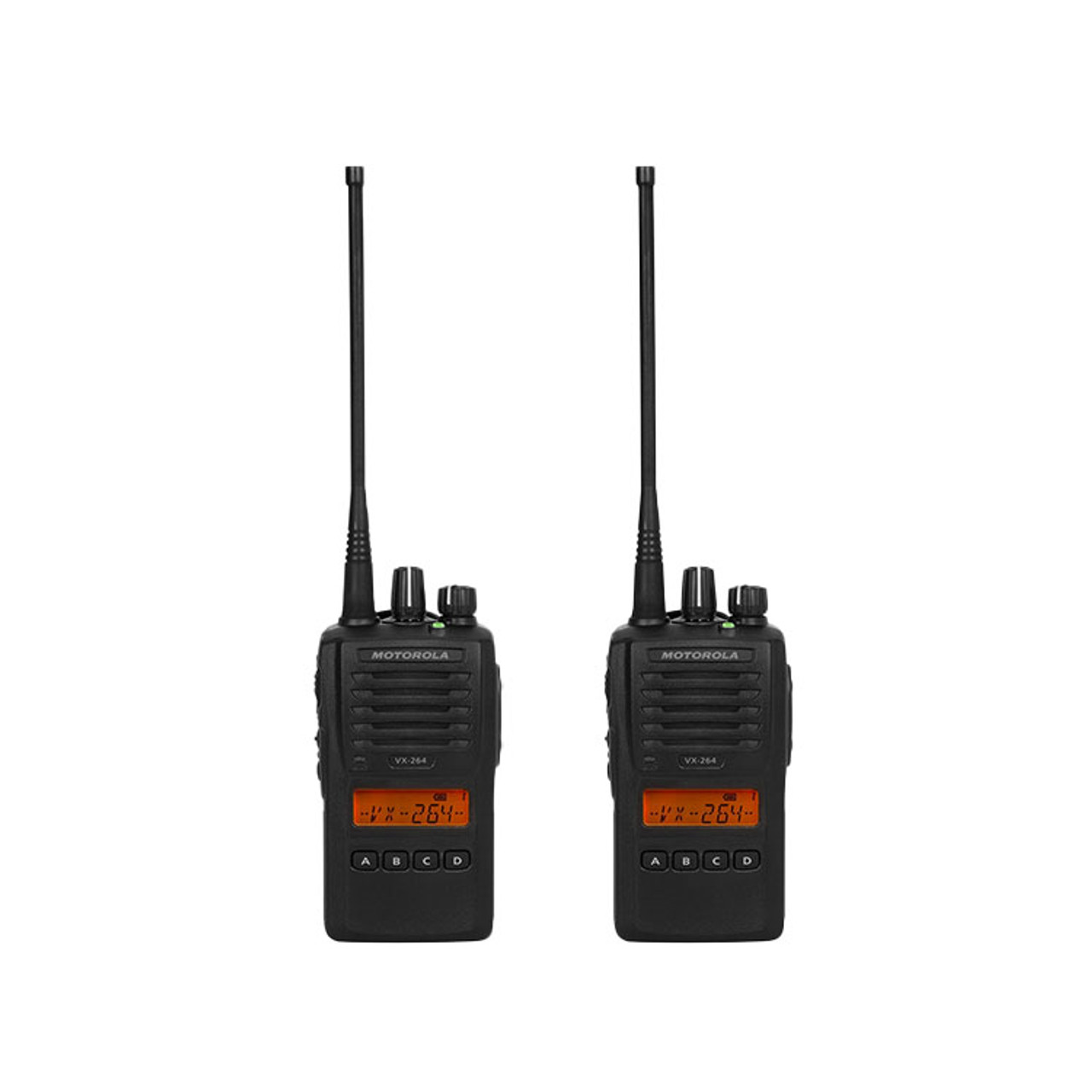 Motorola VX-264 2 Pack of 5 Watt Two Way Radios available in UHF or VHF models