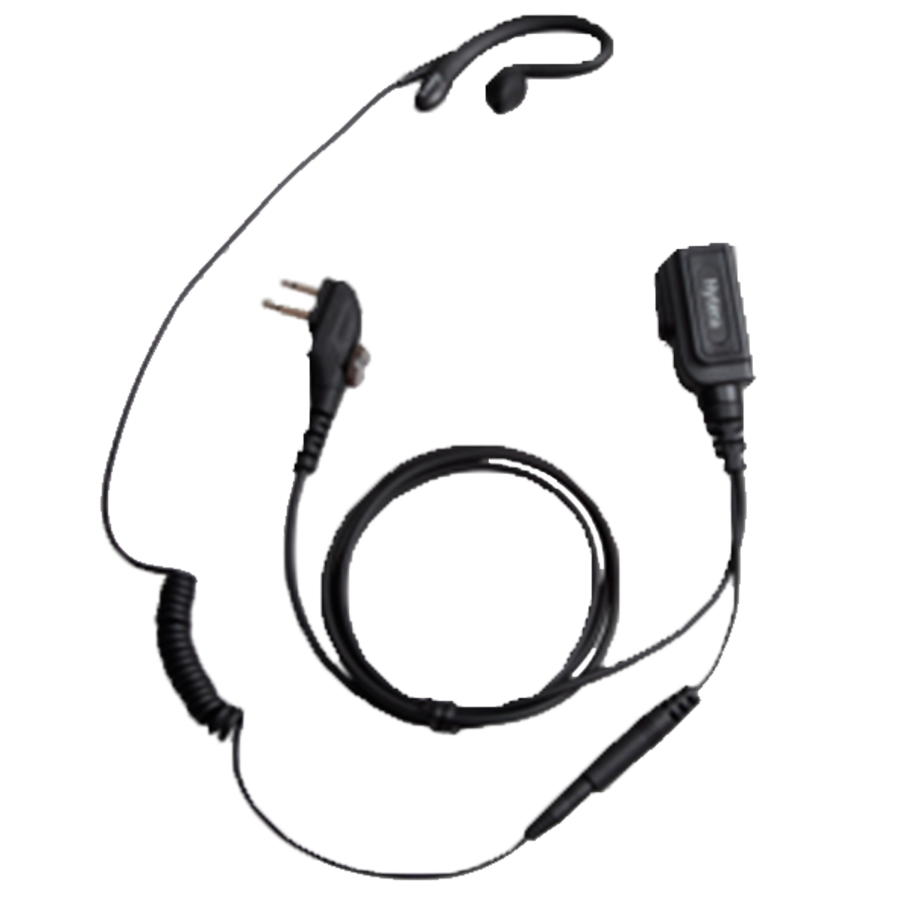 Hytera ESM14 Detachable C Ring Headset with In-Line Push to Talk Mic
