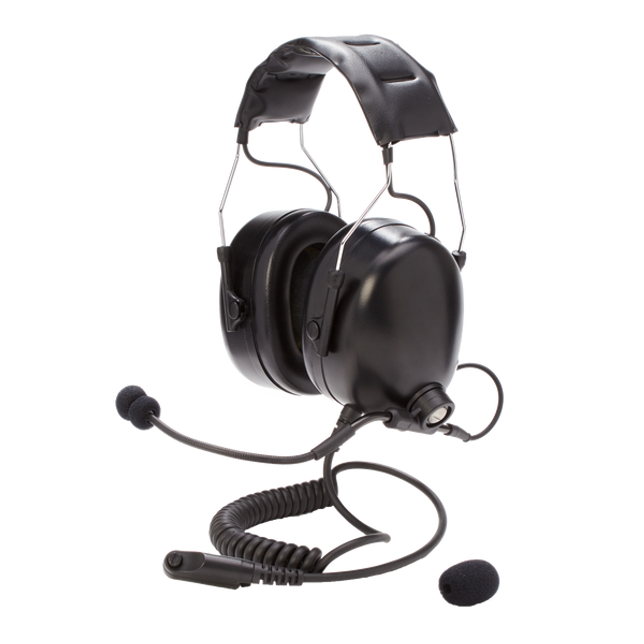 Hytera ECN21 Noise Canceling Dual Muff Earpiece with Push to Talk 