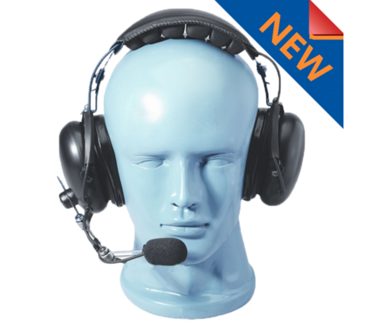 National 2 Way Dual Muff Headset with Noise Canceling Microphone