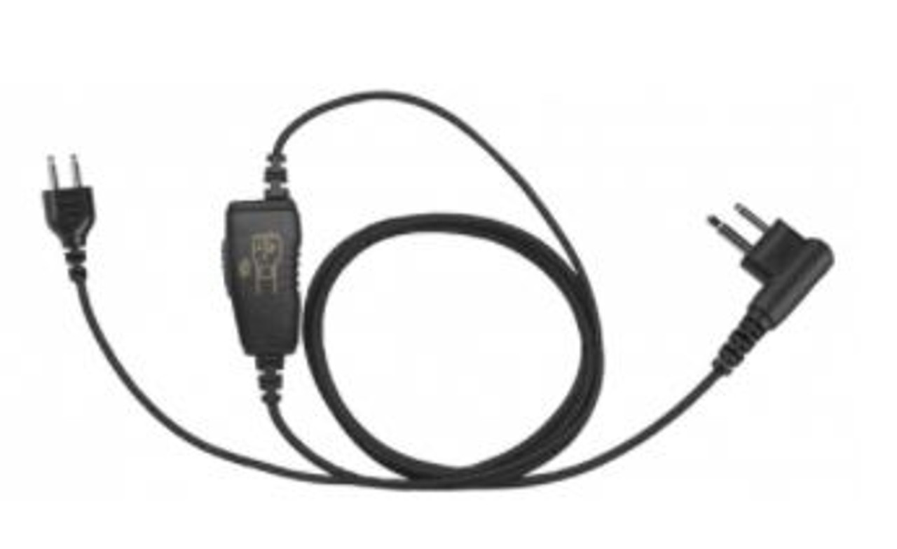 Wired Fox Touch Free Headset for Kenwood Two Way Radios with Snap Lock Interchangeable Connection