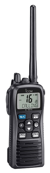 ICOM M73 Plus 6 Watt Bluetooth Waterproof Marine Radio | M73 Plus