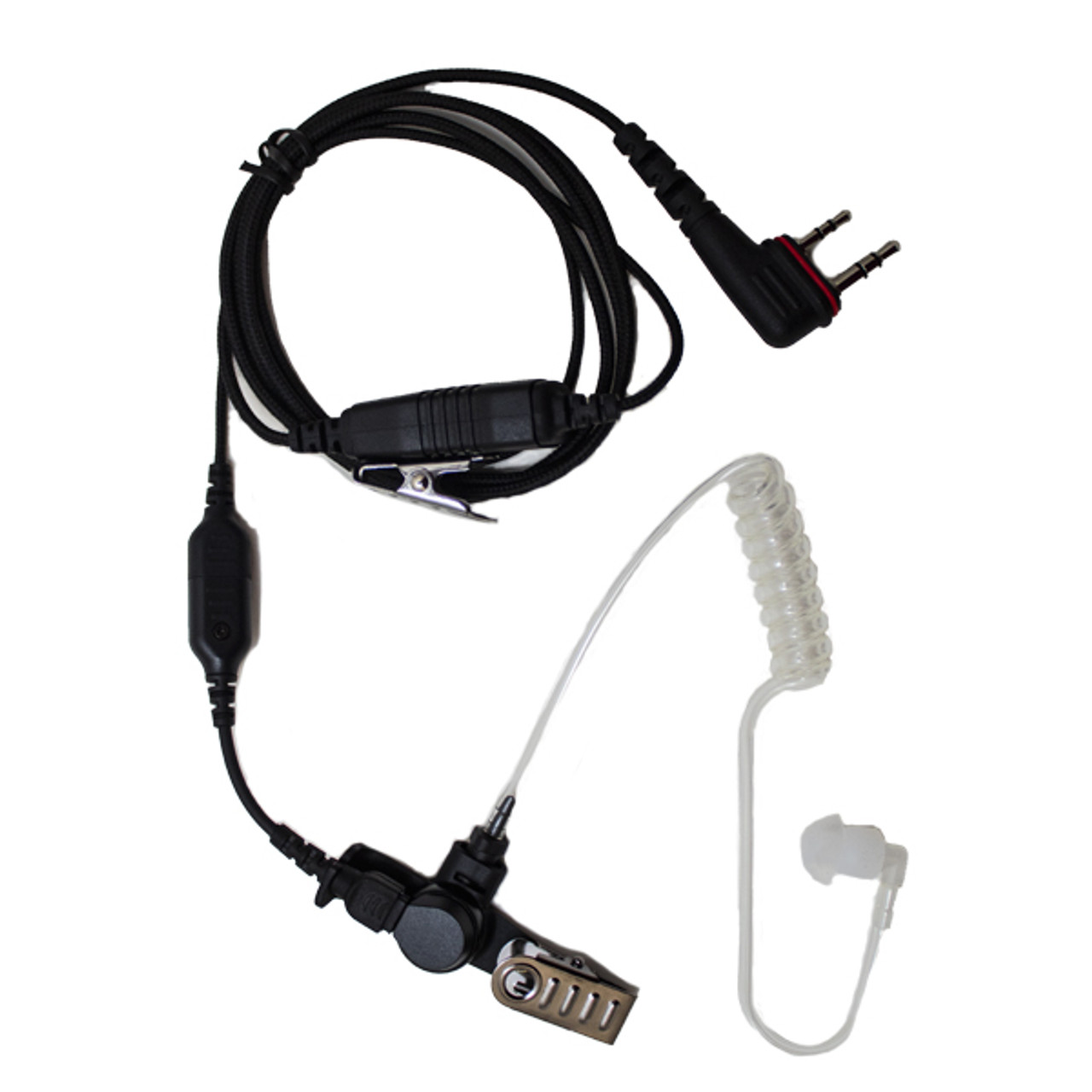 ICOM SL+1W-S2B -SL-AT Surveillance Earpiece for ICOM F200 Series Two Way Radios