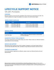 Motorola VX-261 Discontinued