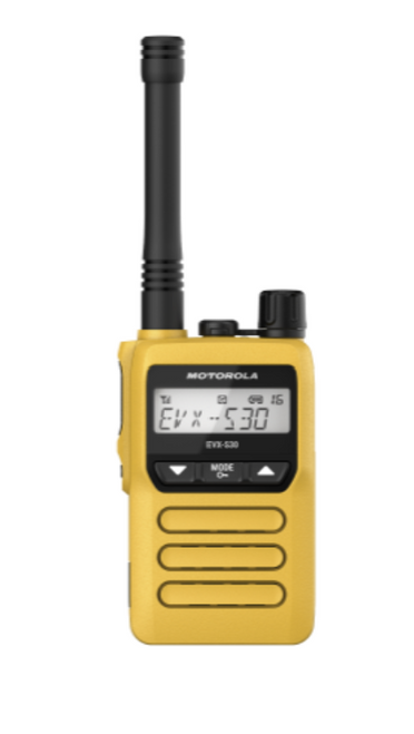 Motorola EVX-S30 UHF Digital Two Way Radio, Yellow