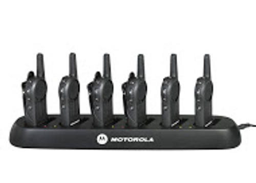 Motorola DLR1060 in a six port charging tray Motorola DLR1060 in a six port charging tray