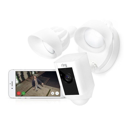 Ring Floodlight Cam Showcasing the App