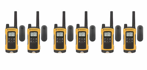 Pack of 6 Motorola T402 Talkabout Two Way Radios