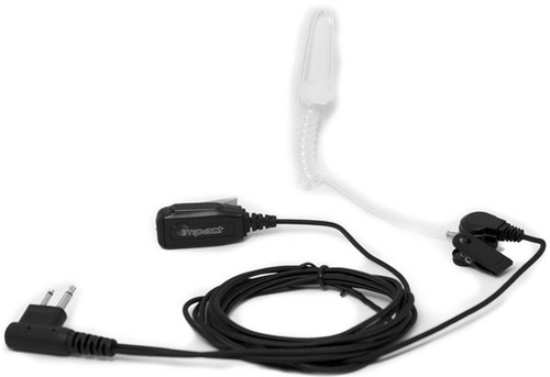 2 Wire Surveillance Earpiece for Motorola two way radios with 2 pin connections.