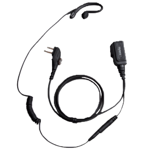 Hytera ESM14 Detachable C Ring Headset with In-Line Push to Talk Mic