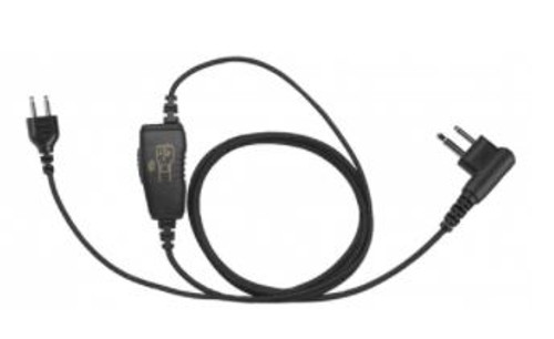 Wired Fox Touch Free Headset for Motorola Two Way Radios with Snap Lock Interchangeable Connection